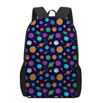 Doodle Planets Pattern Print 17 Inch Backpack