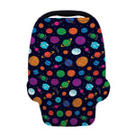 Doodle Planets Pattern Print Baby Seat Cover