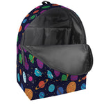 Doodle Planets Pattern Print Backpack