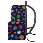 Doodle Planets Pattern Print Backpack