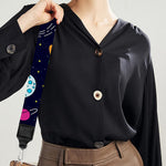 Doodle Planets Pattern Print Bag Strap