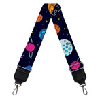 Doodle Planets Pattern Print Bag Strap