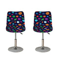 Doodle Planets Pattern Print Bar Stool Covers