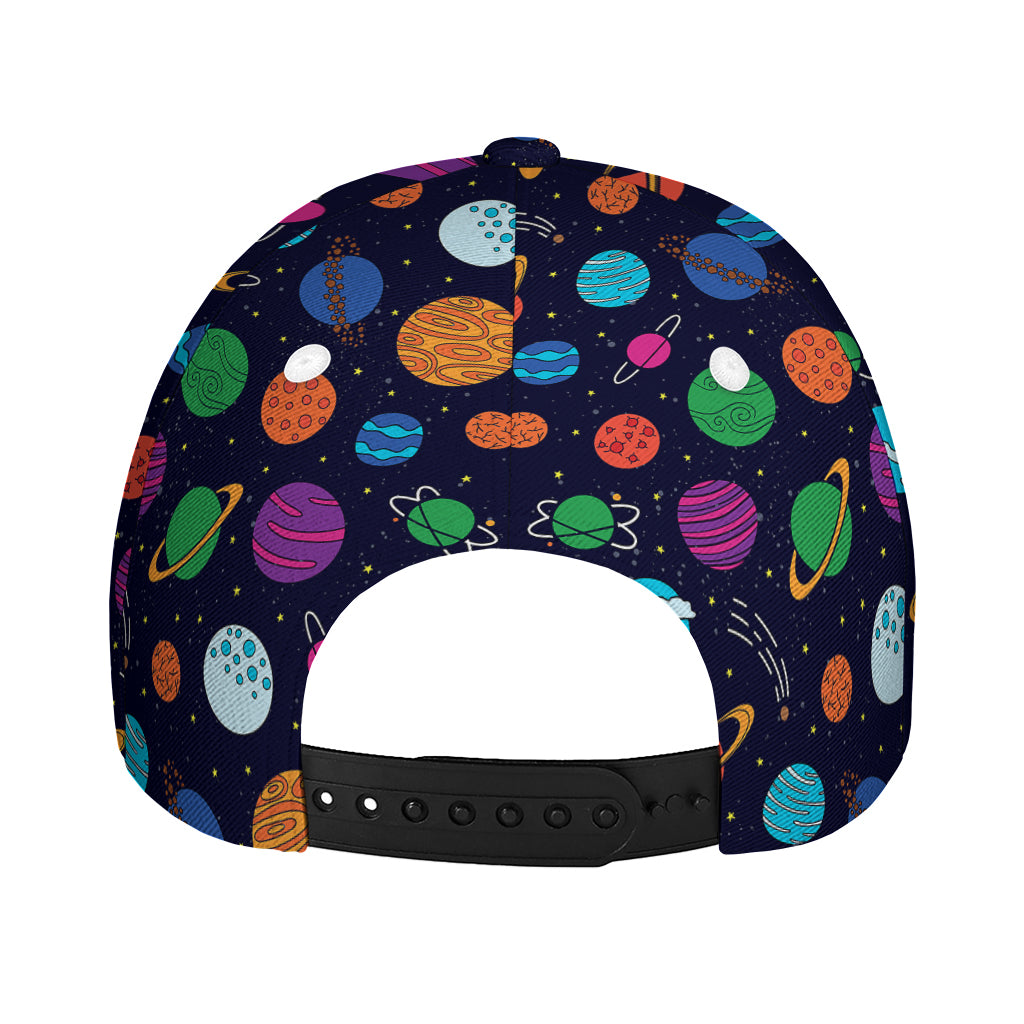 Doodle Planets Pattern Print Baseball Cap