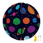 Doodle Planets Pattern Print Basketball