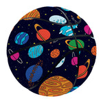 Doodle Planets Pattern Print Basketball