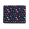 Doodle Planets Pattern Print Bifold Wallet