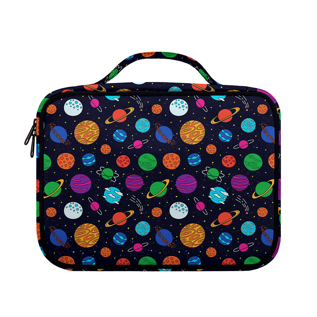 Doodle Planets Pattern Print Briefcase Bible Bag