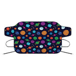 Doodle Planets Pattern Print Car Windshield Snow Cover