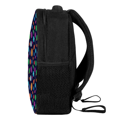 Doodle Planets Pattern Print Casual Backpack