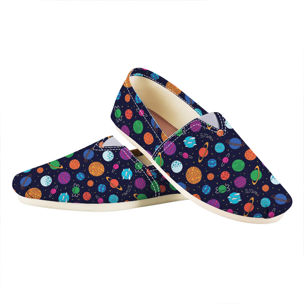 Doodle Planets Pattern Print Casual Shoes