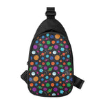 Doodle Planets Pattern Print Chest Bag