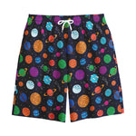Doodle Planets Pattern Print Cotton Shorts