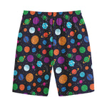 Doodle Planets Pattern Print Cotton Shorts