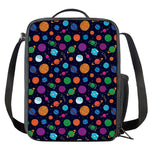 Doodle Planets Pattern Print Crossbody Lunch Bag
