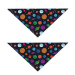 Doodle Planets Pattern Print Dog Bandana