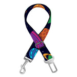 Doodle Planets Pattern Print Dog Seat Belt