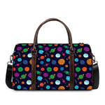 Doodle Planets Pattern Print Duffle Bag