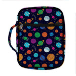 Doodle Planets Pattern Print Front Pocket Bible Bag
