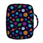 Doodle Planets Pattern Print Front Pocket Bible Bag