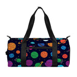 Doodle Planets Pattern Print Gym Bag