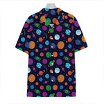 Doodle Planets Pattern Print Hawaiian Shirt