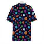Doodle Planets Pattern Print Hawaiian Shirt