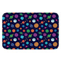 Doodle Planets Pattern Print Indoor Door Mat