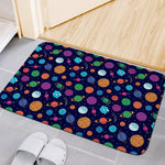 Doodle Planets Pattern Print Indoor Door Mat