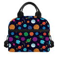 Doodle Planets Pattern Print Insulated Lunch Bag