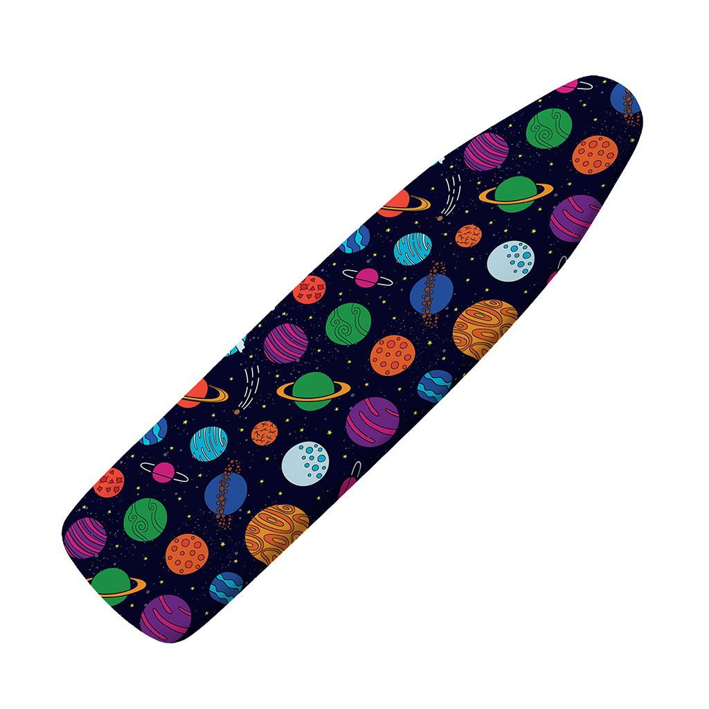 Doodle Planets Pattern Print Ironing Board Cover