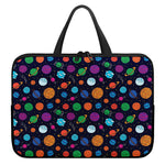 Doodle Planets Pattern Print Laptop Sleeve With Handle