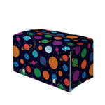 Doodle Planets Pattern Print Leather Tissue Box Cover
