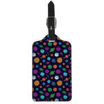 Doodle Planets Pattern Print Luggage Tag