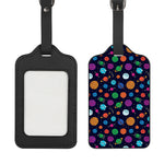 Doodle Planets Pattern Print Luggage Tag