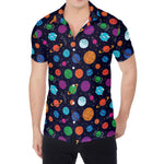 Doodle Planets Pattern Print Men's Shirt
