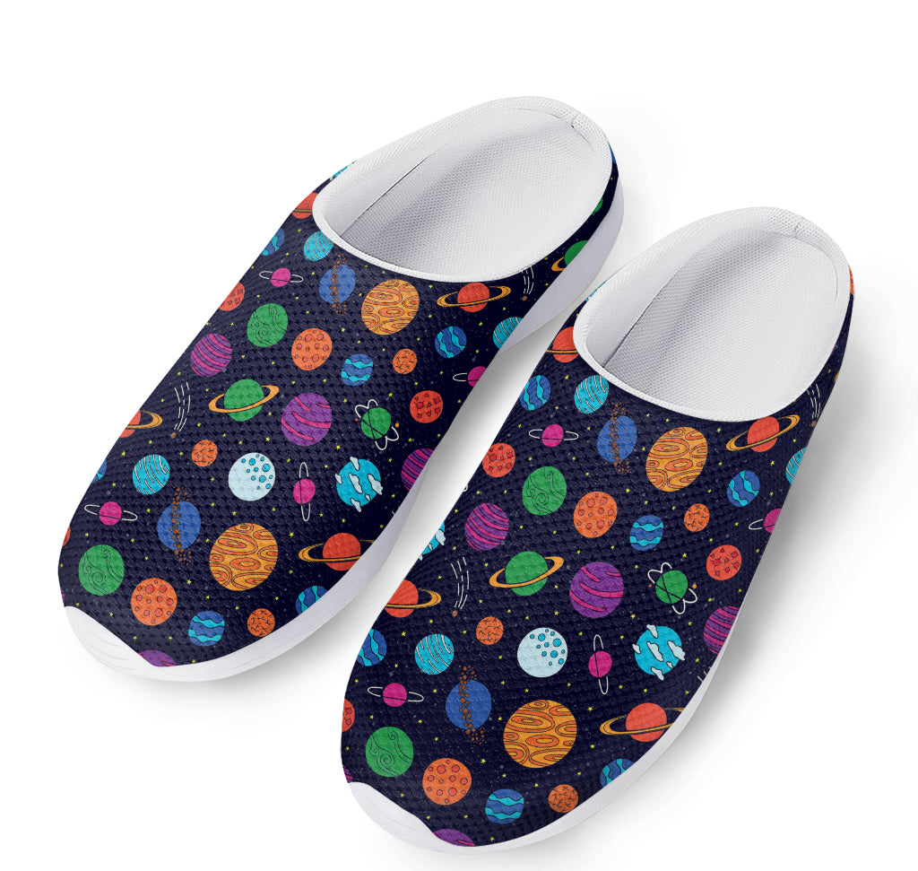 Doodle Planets Pattern Print Mesh Casual Shoes