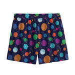 Doodle Planets Pattern Print Mesh Shorts