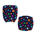 Doodle Planets Pattern Print Office Chair Cover