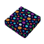 Doodle Planets Pattern Print Outdoor Seat Cushion Cover