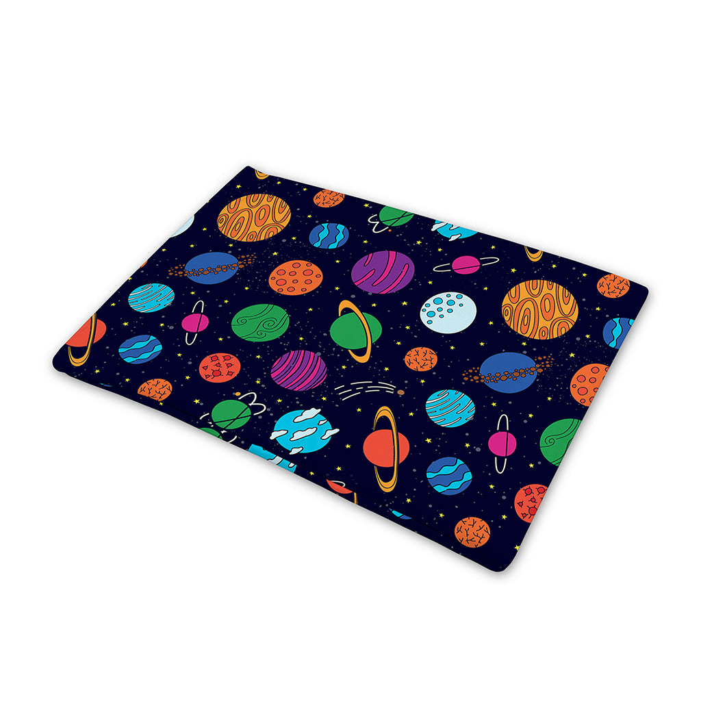 Doodle Planets Pattern Print Pet Cooling Mat Cover