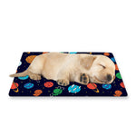 Doodle Planets Pattern Print Pet Cooling Mat Cover