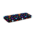 Doodle Planets Pattern Print Piano Keyboard Cover