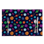 Doodle Planets Pattern Print Placemat