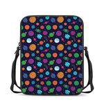 Doodle Planets Pattern Print Rectangular Crossbody Bag