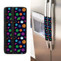 Doodle Planets Pattern Print Refrigerator Handle Covers