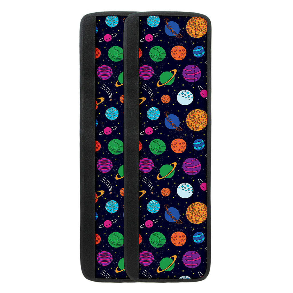 Doodle Planets Pattern Print Refrigerator Handle Covers
