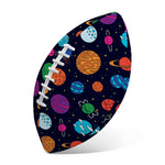 Doodle Planets Pattern Print Rugby Ball
