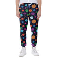 Doodle Planets Pattern Print Joggers