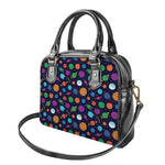 Doodle Planets Pattern Print Shoulder Handbag